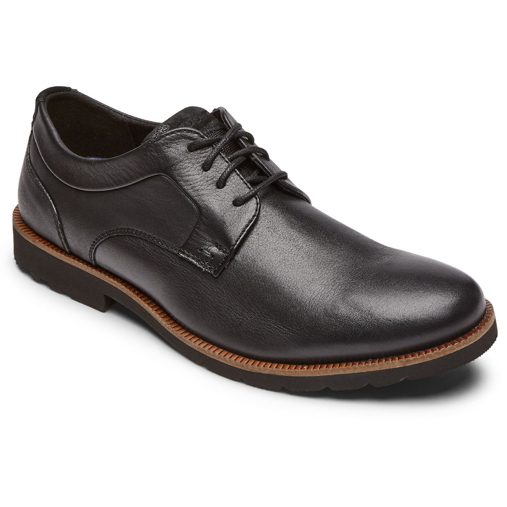 Rockport Oxfords For Mens Black - Sharp & Ready 2 Plain Toe - QP5382617